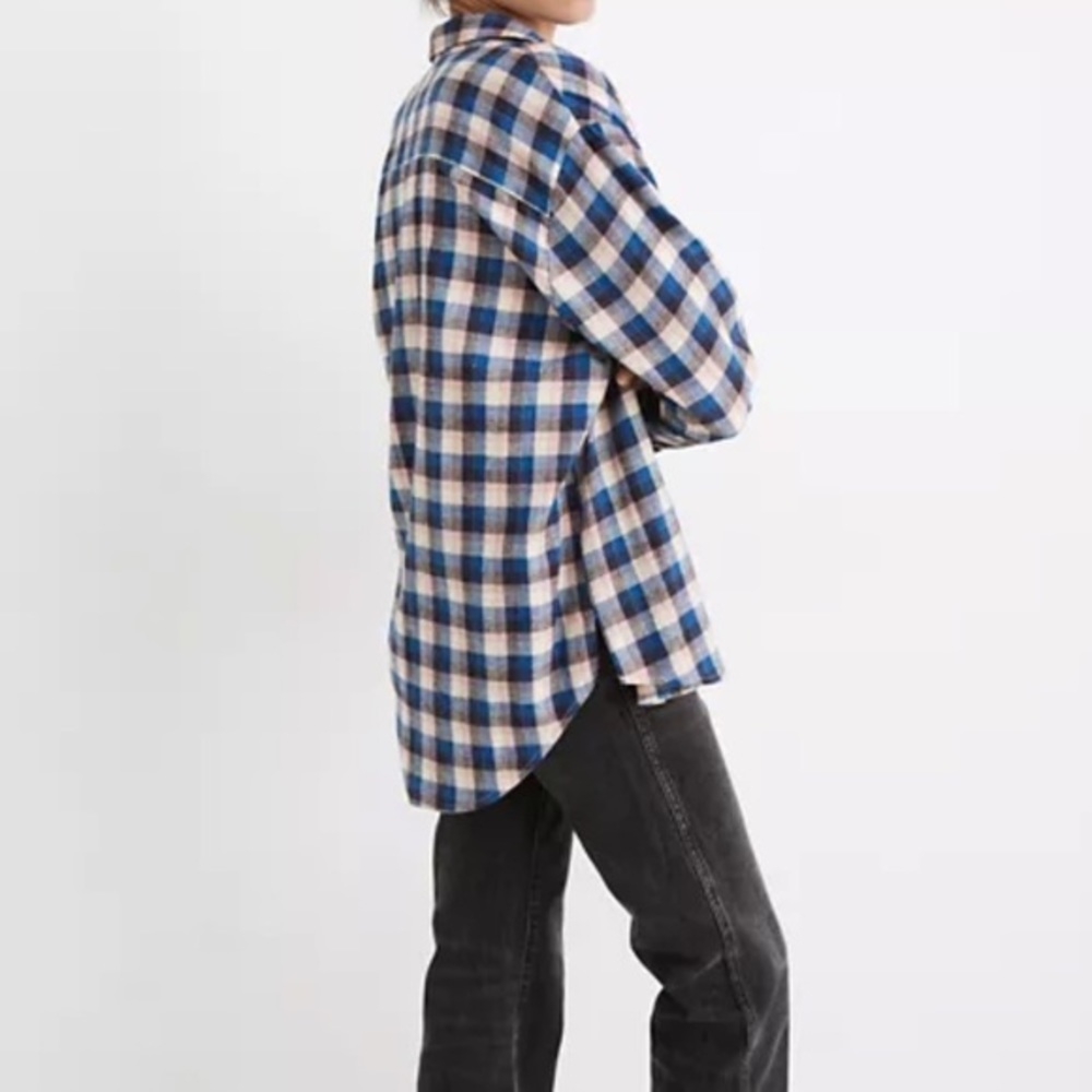 Madewell Flannel Sunday Shirt in Delgany Plaid